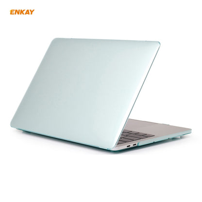 ENKAY 3 in 1 Crystal Laptop Protective Case + US Version TPU Keyboard Film + Anti-dust Plugs Set for MacBook Pro 16 inch A2141 (with Touch Bar)(Green) - MacBook Pro Cases by ENKAY | Online Shopping UK | buy2fix