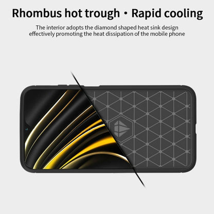 For Xiaomi Poco M3 / Redmi 9T MOFI Gentleness Series Brushed Texture Carbon Fiber Soft TPU Case(Red) - Xiaomi Cases by MOFI | Online Shopping UK | buy2fix