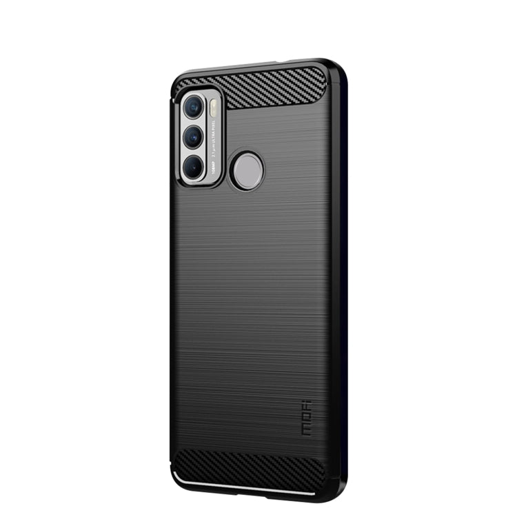 For Motorola G60 / G40 Fusion MOFI Gentleness Series Brushed Texture Carbon Fiber Soft TPU Case(Black) - Motorola Cases by MOFI | Online Shopping UK | buy2fix