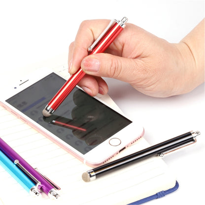 AT-19 Silver Fiber Pen Tip Stylus Capacitive Pen Mobile Phone Tablet Universal Touch Pen(Rose Red) - Stylus Pen by buy2fix | Online Shopping UK | buy2fix