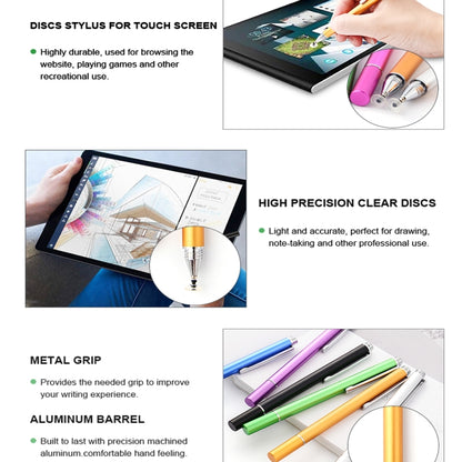 AT-21 Mobile Phone Touch Screen Capacitive Pen Drawing Pen(Gold) - Stylus Pen by buy2fix | Online Shopping UK | buy2fix