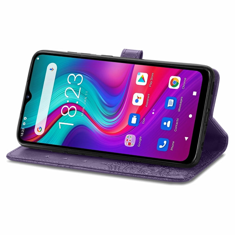 For Doogee X96 Pro Mandala Flower Embossed Horizontal Flip Leather Case with Holder & Three Card Slots & Wallet & Lanyard(Purple) - More Brand by buy2fix | Online Shopping UK | buy2fix