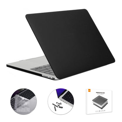 ENKAY Hat-Prince 3 in 1 Matte Laptop Protective Case + TPU Keyboard Film + Anti-dust Plugs Set for MacBook Pro 14.2 inch A2442 2021/A2779 2023, Version:US Version(Black) - MacBook Pro Cases by ENKAY | Online Shopping UK | buy2fix