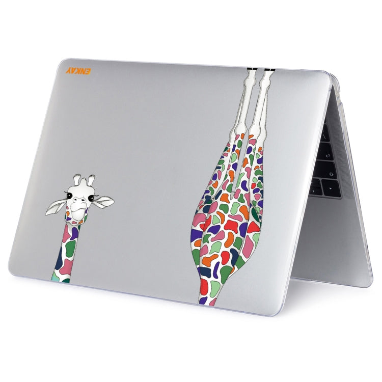 ENKAY Hat-Prince Forest Series Pattern Laotop Protective Crystal Case for MacBook Pro 13.3 inch A2251 / A2289 / A2338 2020(Giraffe Pattern) - MacBook Pro Cases by ENKAY | Online Shopping UK | buy2fix