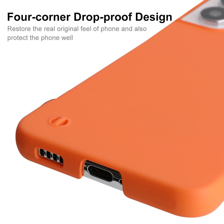 For Samsung Galaxy S22 5G ENKAY Matte Frameless Hard PC Case(Orange) - Galaxy S22 5G Cases by ENKAY | Online Shopping UK | buy2fix