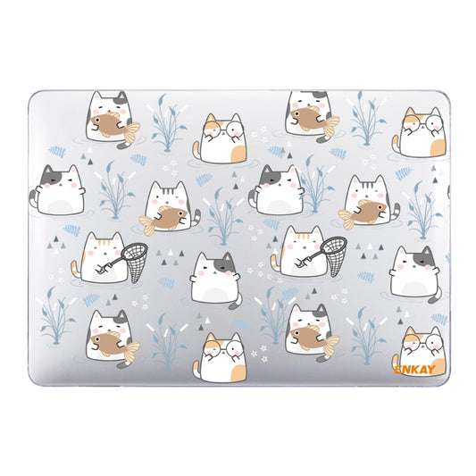 ENKAY Animal Series Pattern Laotop Protective Crystal Case For MacBook Pro 13.3 inch A1706 / A1708 / A1989 / A2159(Cute Cat) - MacBook Pro Cases by ENKAY | Online Shopping UK | buy2fix