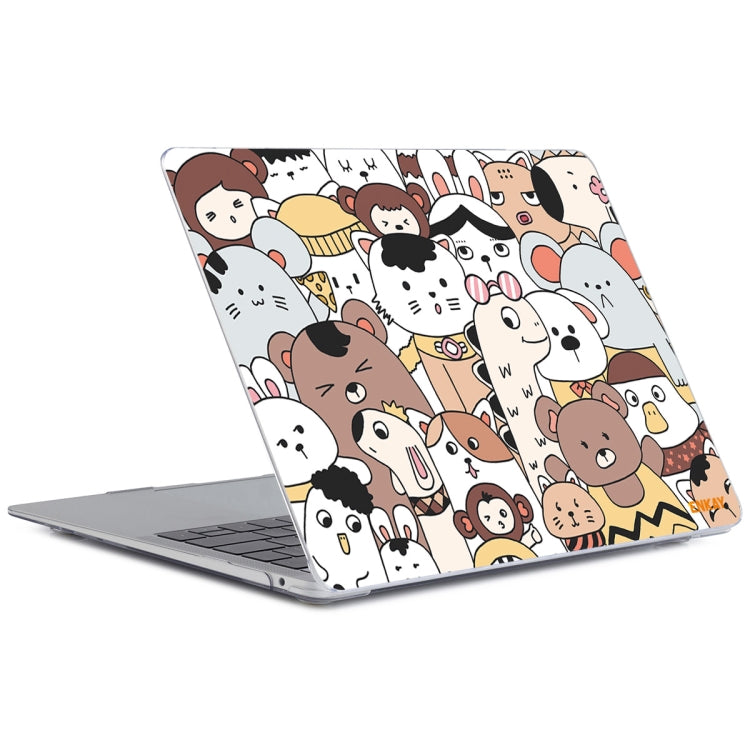 ENKAY Animal Series Pattern Laotop Protective Crystal Case For MacBook Pro 15.4 inch A1707 / A1990(Animals No.1) - MacBook Pro Cases by ENKAY | Online Shopping UK | buy2fix