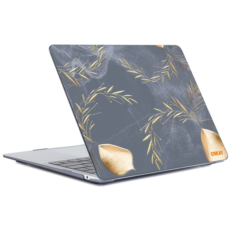 ENKAY Vintage Pattern Series Laotop Protective Crystal Case For MacBook Pro 16 inch A2141(Wild Oats) - MacBook Pro Cases by ENKAY | Online Shopping UK | buy2fix