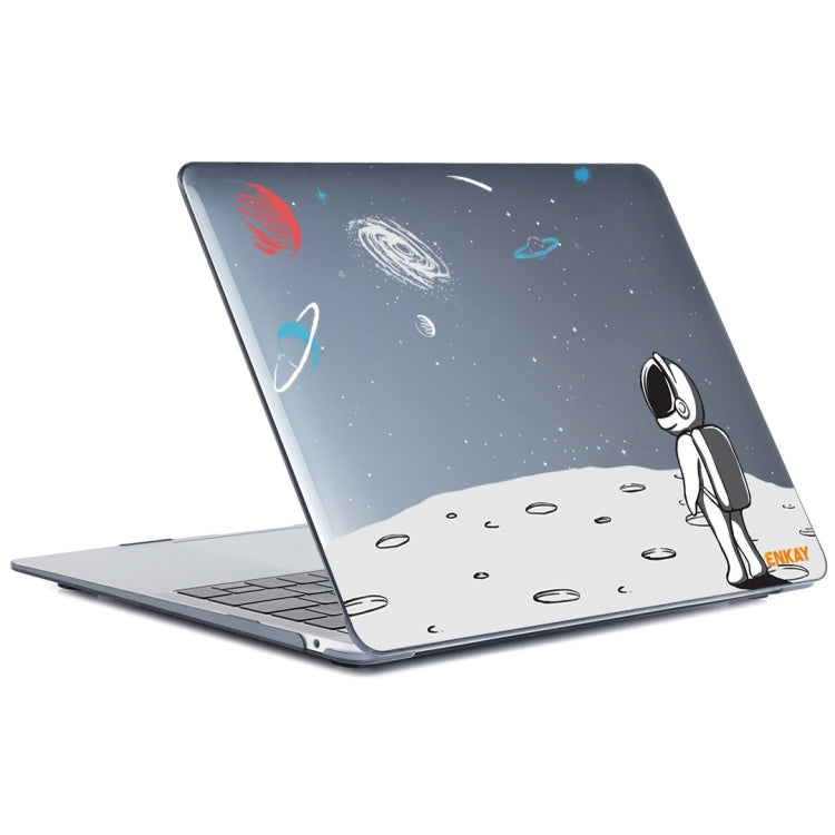 ENKAY Star Series Pattern Laotop Protective Crystal Case For MacBook Pro 13.3 inch A1706 / A1708 / A1989 / A2159(Backpack Astronaut) - MacBook Pro Cases by ENKAY | Online Shopping UK | buy2fix