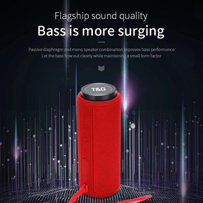 T&G TG332 10W HIFI Stereo Waterproof Portable Bluetooth Speaker(Red) - Desktop Speaker by T&G | Online Shopping UK | buy2fix