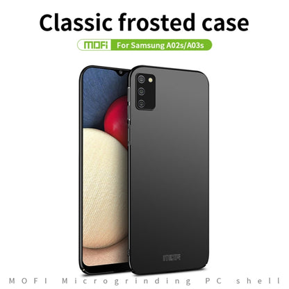 For Samsung Galaxy A02s EU / A03s / M02s / F02s MOFI Frosted PC Ultra-thin Hard Case(Blue) - Galaxy Phone Cases by MOFI | Online Shopping UK | buy2fix