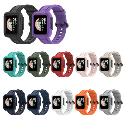 For Xiaomi Mi Watch Lite Silicone Solid Color Watch Band(Pink) - Watch Bands by buy2fix | Online Shopping UK | buy2fix