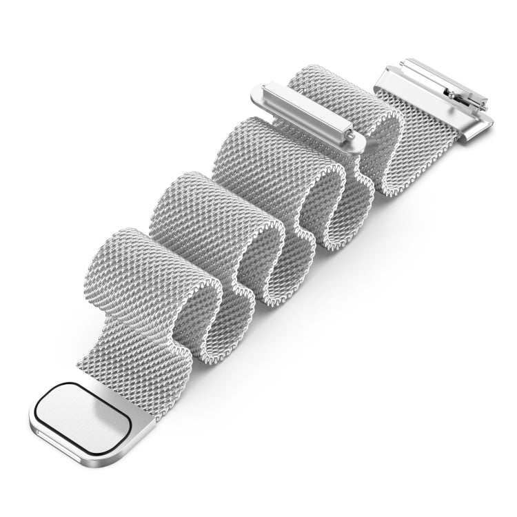 For Huawei Band 7 Milan Magnetic Watch Band(Silver) - Watch Bands by buy2fix | Online Shopping UK | buy2fix