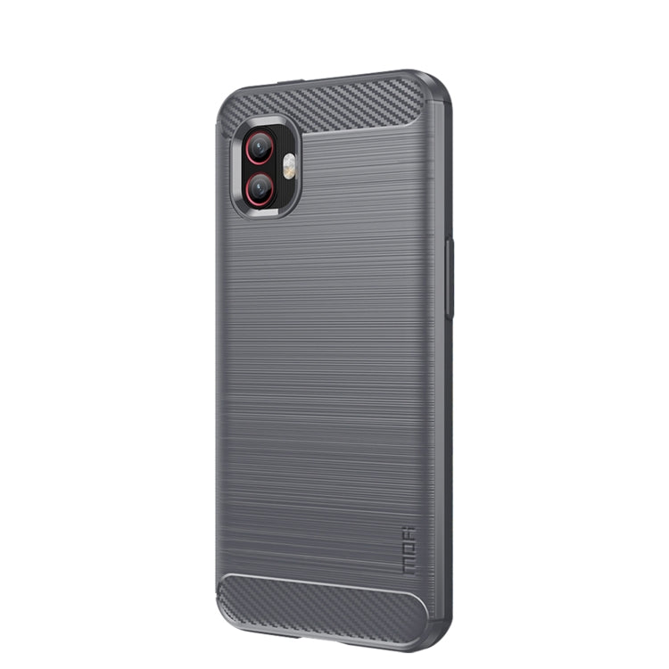 For Samsung Galaxy Xcover6 Pro / Xcover Pro 2 MOFI Gentleness Brushed Carbon Fiber Soft TPU Case(Gray) -  by MOFI | Online Shopping UK | buy2fix