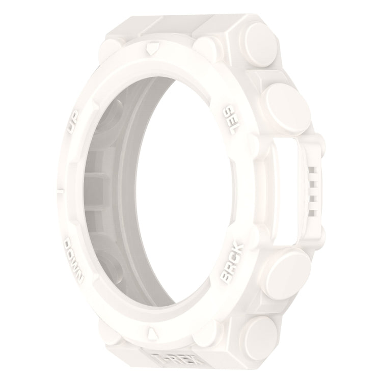 For Amazfit T-Tex 2 Shockproof TPU Protective Watch Case(White) - Watch Cases by buy2fix | Online Shopping UK | buy2fix