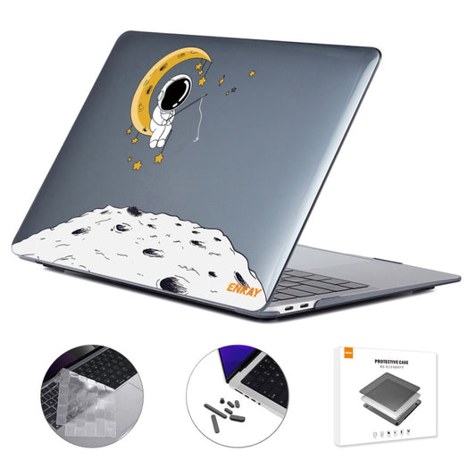 For MacBook Pro 16.2 A2485/A2880 2023 ENKAY Hat-Prince 3 in 1 Spaceman Pattern Laotop Protective Crystal Case with TPU Keyboard Film / Anti-dust Plugs, Version:US(Spaceman No.3) - MacBook Pro Cases by ENKAY | Online Shopping UK | buy2fix