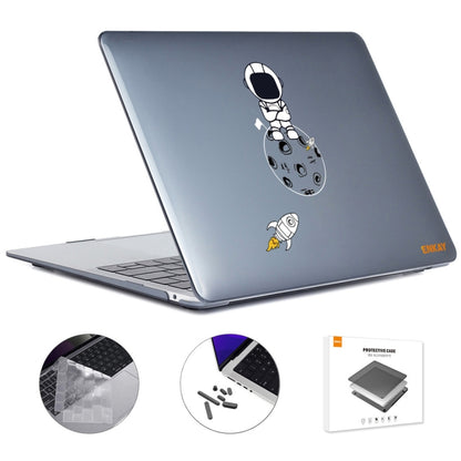 For MacBook Pro 16.2 A2485/A2880 2023 ENKAY Hat-Prince 3 in 1 Spaceman Pattern Laotop Protective Crystal Case with TPU Keyboard Film / Anti-dust Plugs, Version:EU(Spaceman No.4) - MacBook Pro Cases by ENKAY | Online Shopping UK | buy2fix