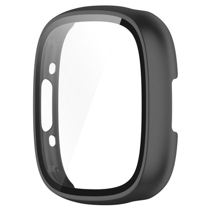 For  Fitbit Sense 2 PC+ Toughened Film Integrated Protective Case(Black) - Watch Cases by buy2fix | Online Shopping UK | buy2fix