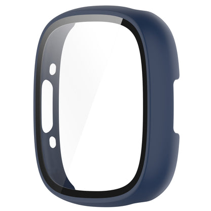 For  Fitbit Sense 2 PC+ Toughened Film Integrated Protective Case(Midnight Blue) - Watch Cases by buy2fix | Online Shopping UK | buy2fix