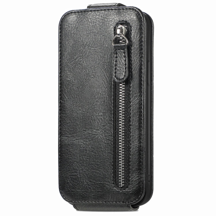 For Xiaomi Redmi A3 4G Zipper Wallet Vertical Flip Leather Phone Case(Black) - Xiaomi Cases by buy2fix | Online Shopping UK | buy2fix