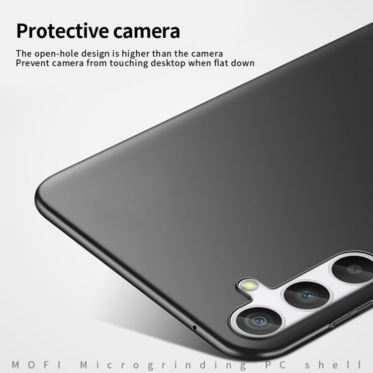 ForSamsung Galaxy A25 5G MOFI Frosted PC Ultra-thin Hard Phone Case(Black) - Galaxy Phone Cases by MOFI | Online Shopping UK | buy2fix