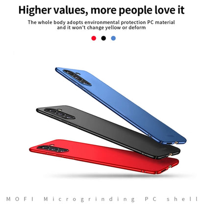 For Samsung Galaxy S25 5G MOFI Frosted PC Ultra-thin Hard Phone Case(Blue) - Galaxy S25 5G Cases by MOFI | Online Shopping UK | buy2fix