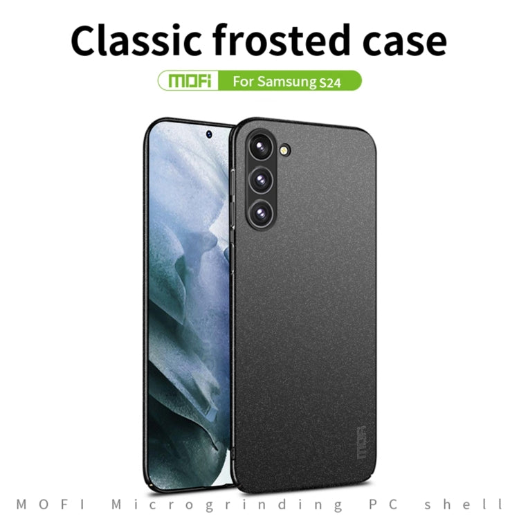 For Samsung Galaxy S24 5G MOFI Fandun Series Frosted PC Ultra-thin All-inclusive Phone Case(Gray) - Galaxy S24 5G Cases by MOFI | Online Shopping UK | buy2fix