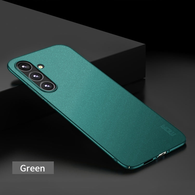 For Samsung Galaxy A35 5G MOFI Fandun Series Frosted PC Ultra-thin All-inclusive Phone Case(Green) - Galaxy Phone Cases by MOFI | Online Shopping UK | buy2fix