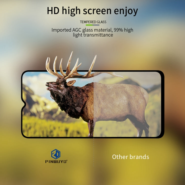 For vivo Y27 PINWUYO 9H 2.5D Full Screen Tempered Glass Film(Black) - vivo Tempered Glass by PINWUYO | Online Shopping UK | buy2fix