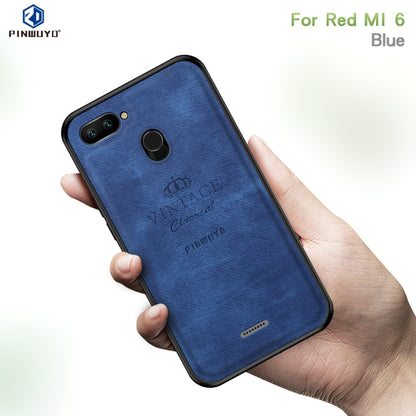 PINWUYO Shockproof Waterproof Full Coverage PC + TPU + Skin Protective Case for Xiaomi Redmi 6(Blue) - Xiaomi Cases by PINWUYO | Online Shopping UK | buy2fix