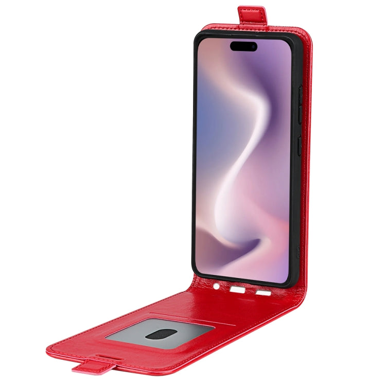 For iPhone 16 Pro Max R64 Texture Single Vertical Flip Leather Phone Case(Red) - iPhone 16 Pro Max Cases by buy2fix | Online Shopping UK | buy2fix