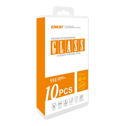 For Samsung Galaxy S23 FE 10pcs ENKAY 0.26mm 9H 2.5D High Aluminum-silicon Tempered Glass Film - Galaxy S23 FE 5G Tempered Glass by ENKAY | Online Shopping UK | buy2fix