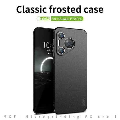 For Huawei Pura 70 Pro MOFI Fandun Series Frosted PC Ultra-thin All-inclusive Phone Case(Green) - Huawei Cases by MOFI | Online Shopping UK | buy2fix