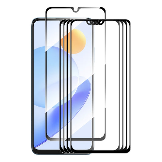 For Huawei nova Y71 / Enjoy 60 5pcs ENKAY Full Glue High Aluminum-silicon Tempered Glass Film - Huawei Tempered Glass by ENKAY | Online Shopping UK | buy2fix