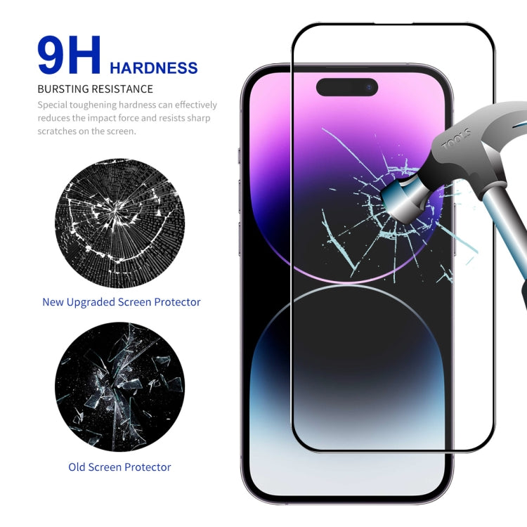 For iPhone 16 Pro Max ENKAY Full Glue High Aluminum-silicon Tempered Glass Film - iPhone 16 Pro Max Tempered Glass by ENKAY | Online Shopping UK | buy2fix