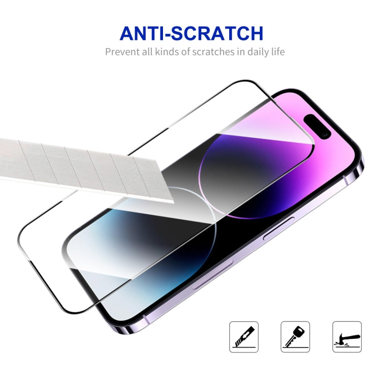 For iPhone 16 Pro Max 5pcs ENKAY Full Glue High Aluminum-silicon Tempered Glass Film - iPhone 16 Pro Max Tempered Glass by ENKAY | Online Shopping UK | buy2fix