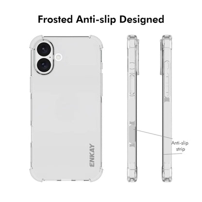 For iPhone 16 Plus ENKAY Hat-Prince Transparent TPU Shockproof Phone Case - iPhone 16 Plus Cases by ENKAY | Online Shopping UK | buy2fix