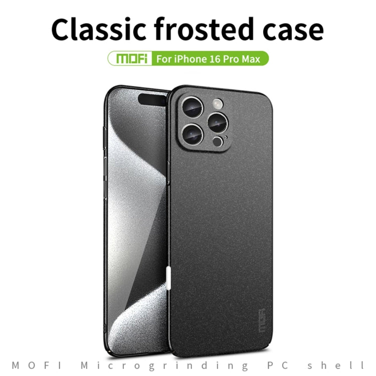 For iPhone 16 Pro Max MOFI Fandun Series Frosted PC Ultra-thin All-inclusive Phone Case(Red) - iPhone 16 Pro Max Cases by MOFI | Online Shopping UK | buy2fix