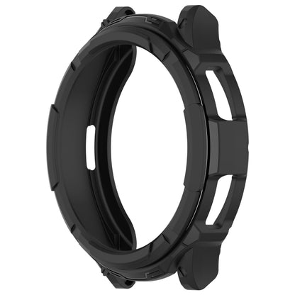 For Samsung Galaxy Watch 6 Classic 47mm Rotating Ring  + TPU Armor Watch Protective Case(Black) - Watch Cases by buy2fix | Online Shopping UK | buy2fix