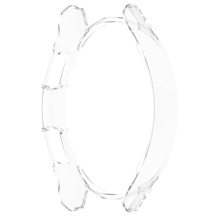 For Samsung Galaxy Watch 6 Classic 47mm Half Coverage Hollow PC Watch Protective Case(Transparent) - Watch Cases by buy2fix | Online Shopping UK | buy2fix