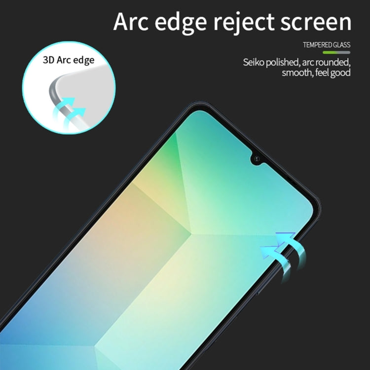 ForSamsung Galaxy A06 / A16 5G PINWUYO 9H 3D Full Screen Explosion-proof Tempered Glass Film(Black) - Galaxy Tempered Glass by PINWUYO | Online Shopping UK | buy2fix