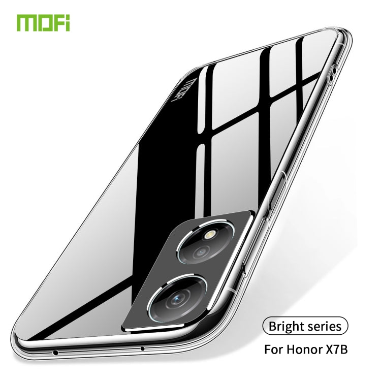 For Honor X7b MOFI Ming Series Ultra-thin TPU Phone Case(Transparent) - Honor Cases by MOFI | Online Shopping UK | buy2fix