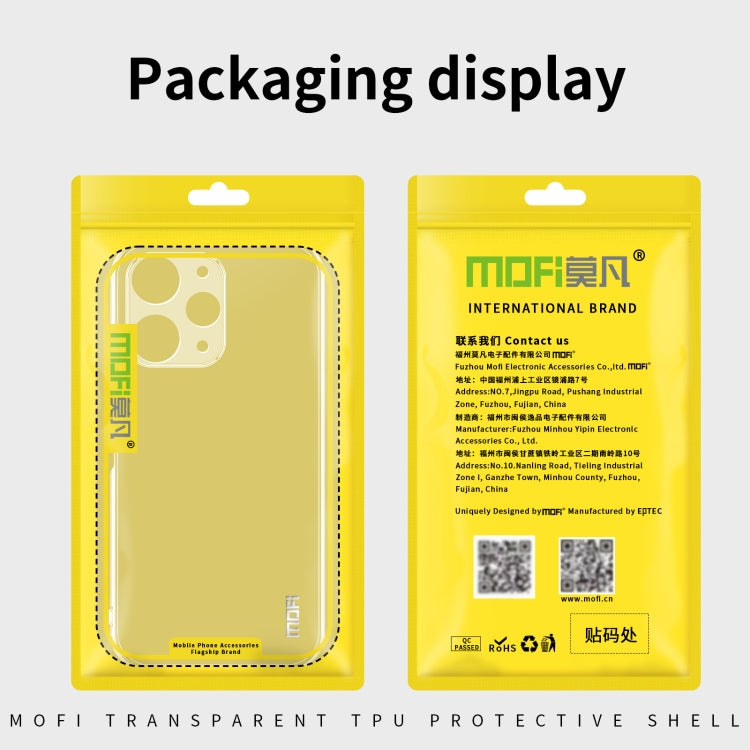 For Xiaomi Redmi Note 13R Pro MOFI Ming Series Ultra-thin TPU Phone Case(Transparent) - Xiaomi Cases by MOFI | Online Shopping UK | buy2fix