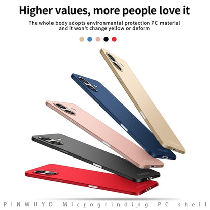 For iPhone 16 Plus PINWUYO Micro-Frosted PC Ultra-thin Hard Phone Case with Magsafe Magnetic Ring(Red) - iPhone 16 Plus Cases by PINWUYO | Online Shopping UK | buy2fix