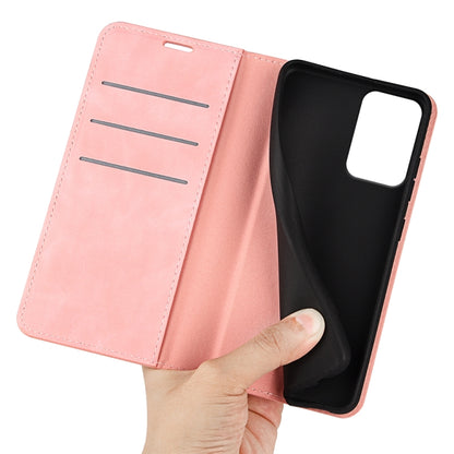 For Motorola Moto G Power 5G 2024 Retro-skin Magnetic Suction Leather Phone Case(Pink) - Motorola Cases by buy2fix | Online Shopping UK | buy2fix