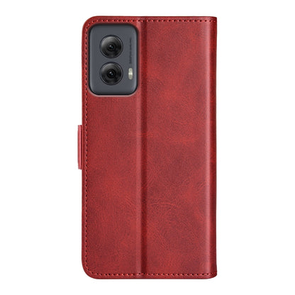 For Motorola Moto G Power 5G 2024 Dual-side Magnetic Buckle Horizontal Flip Leather Phone Case(Red) - Motorola Cases by buy2fix | Online Shopping UK | buy2fix