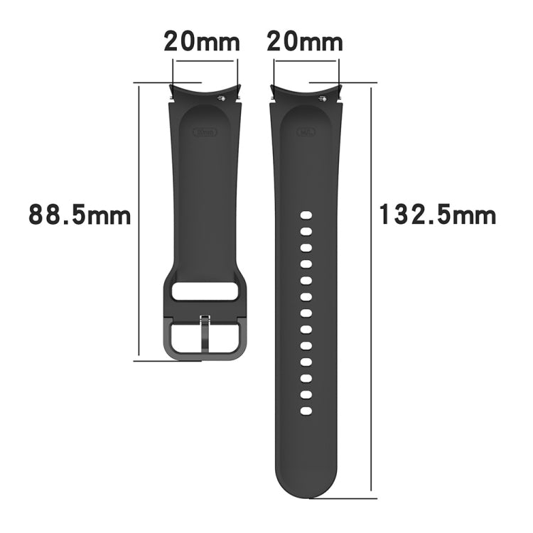 For Samsung Galaxy Watch4 44mm JUNSUNMAY Silicone Adjustable Strap + Full Coverage PMMA Screen Protector Kit(Dark Green) - Watch Bands by JUNSUNMAY | Online Shopping UK | buy2fix