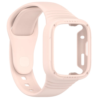 For Redmi Watch 3 Integrated Fully Enclosed Silicone Watch Band(Pink) - Watch Bands by buy2fix | Online Shopping UK | buy2fix