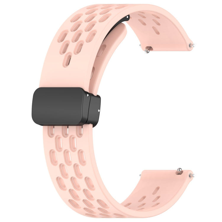 For Huawei Watch GT3 SE 22mm Folding Magnetic Clasp Silicone Watch Band(Pink) - Watch Bands by buy2fix | Online Shopping UK | buy2fix