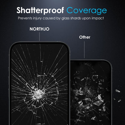 For iPhone 16 Pro NORTHJO A++ 0.3mm 28 Degree Privacy Screen Tempered Glass Film - iPhone 16 Pro Tempered Glass by NORTHJO | Online Shopping UK | buy2fix